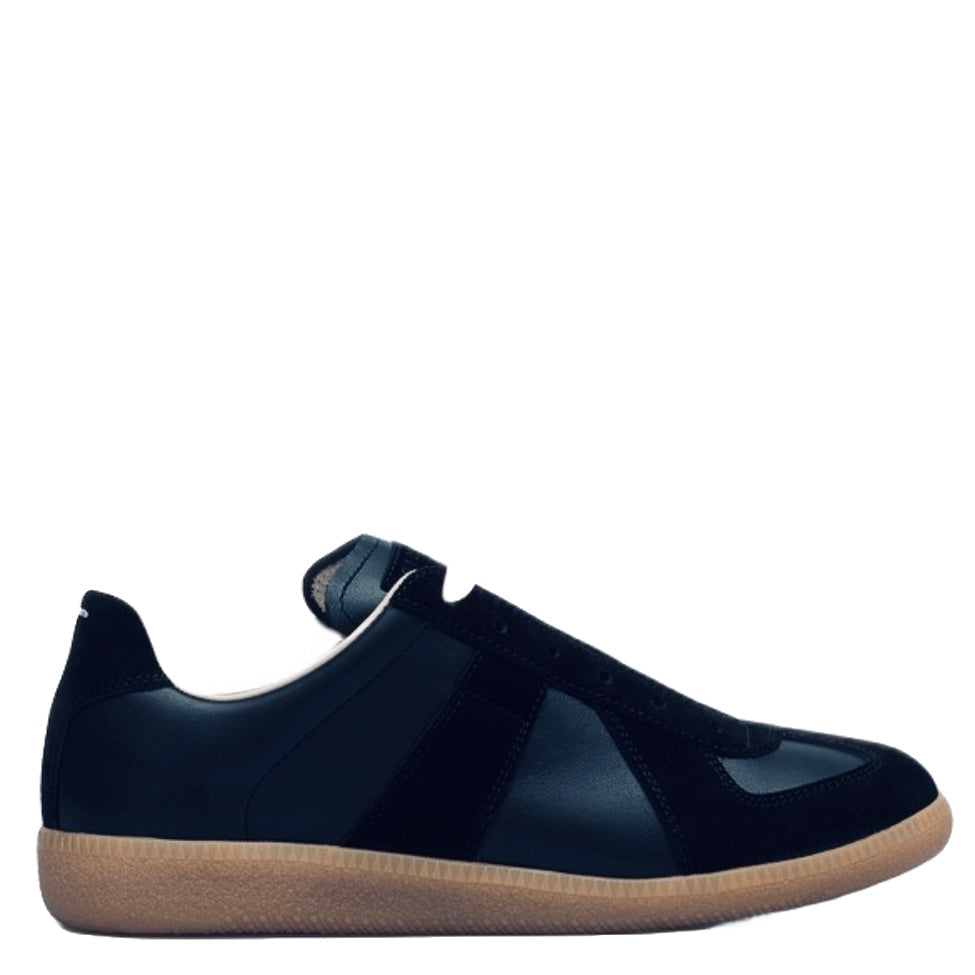 MAISON MARGIELA Replica Suede Leather Navy Blue Sneakers