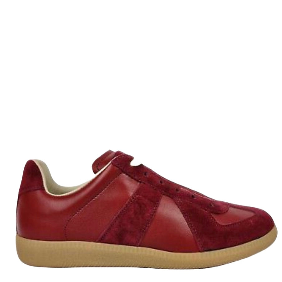 MAISON MARGIELA RED LOWTOP SNEAKERS