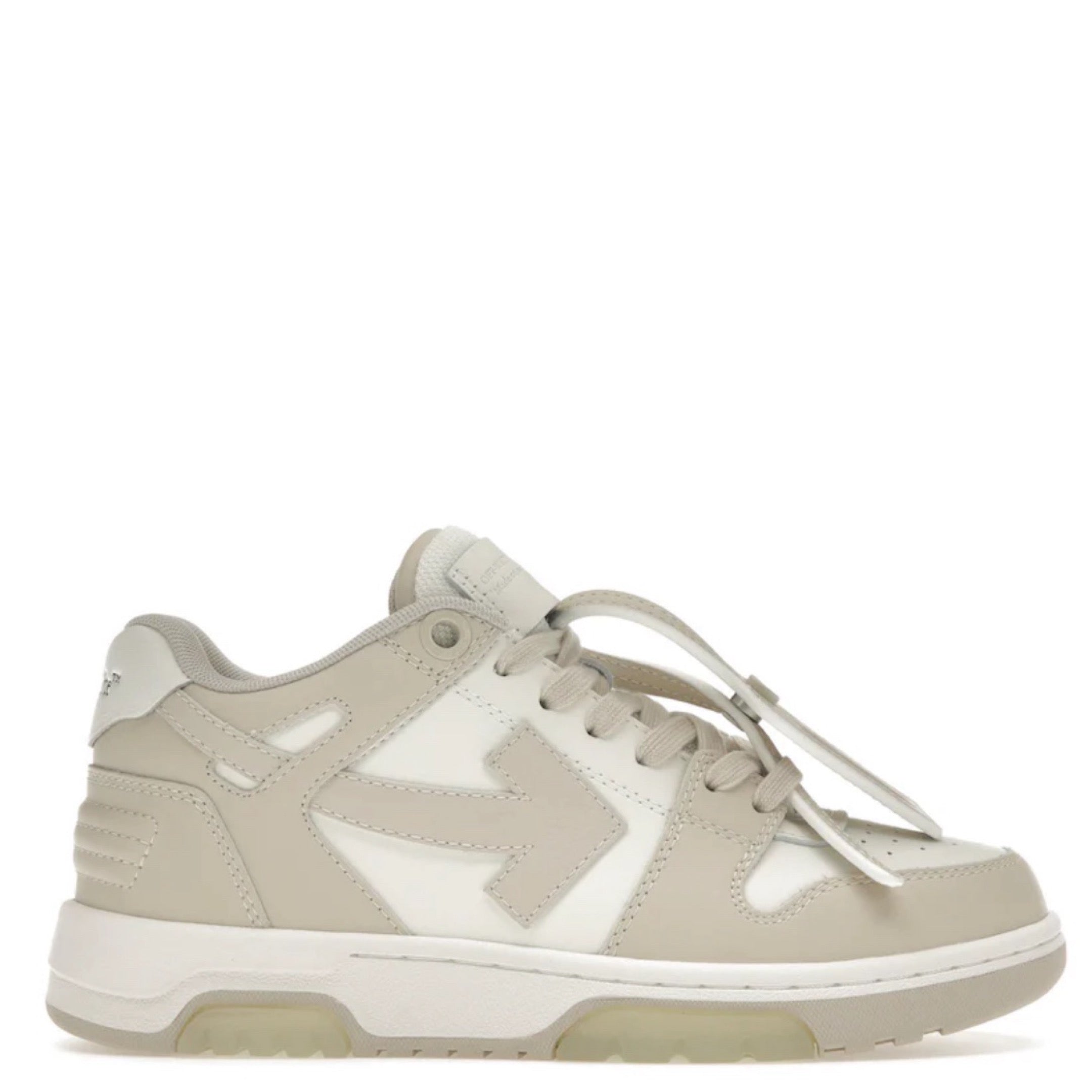 OFF WHITE OUT OF OFFICE CALF LEATHER WHITE BEIGE