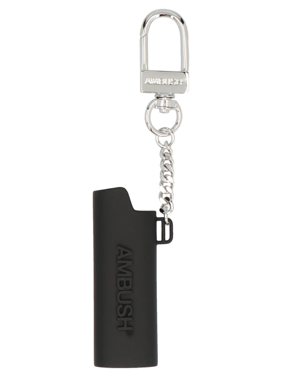 AMBUSH LOGO LIGHTER CASE KEYCHAIN - BLACK