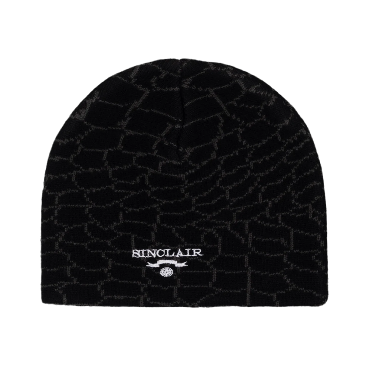 SINCLAIR Croc Jacquard Beanie - Black