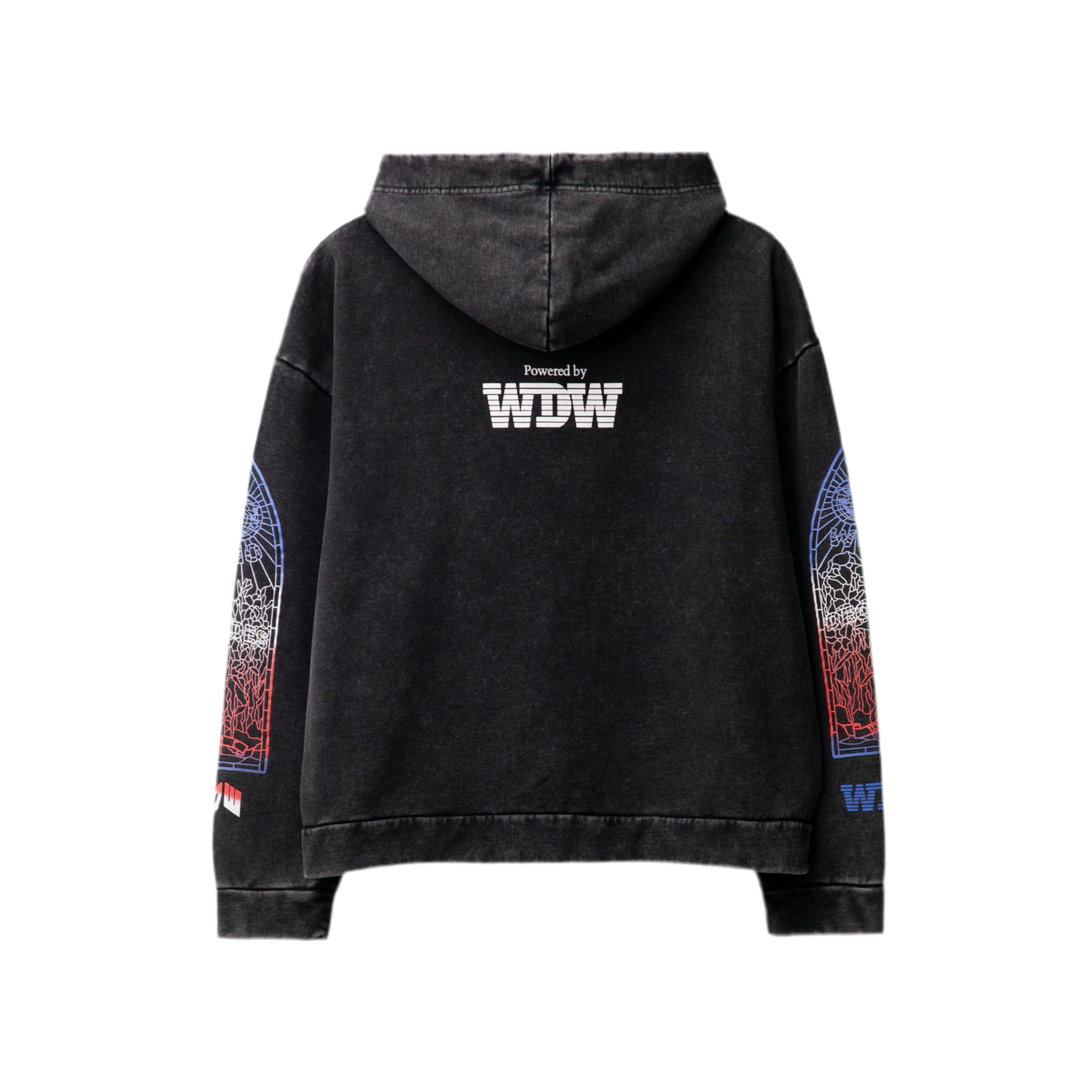 WHO DECIDES WAR INTERTWINED WINDOWS HOODED SWEATSHIRT