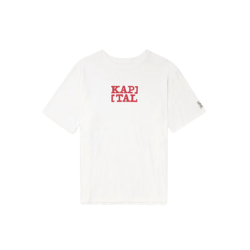 KAPITAL Rookie Logo-print Cotton-jersey T-shirt In White