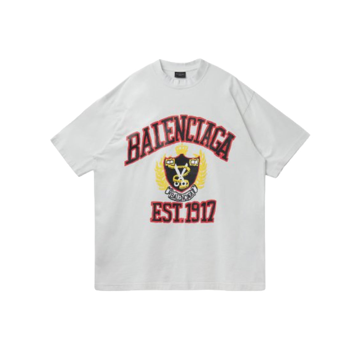 BALENCIAGA DIY COLLEGE VINTAGE JERSEY WHITE