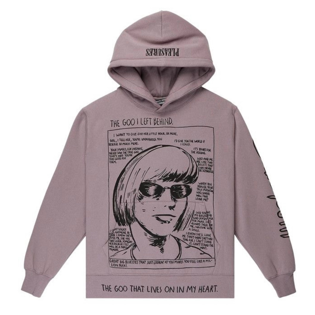 PLEASURES THE GOO HOODIE LAVENDER