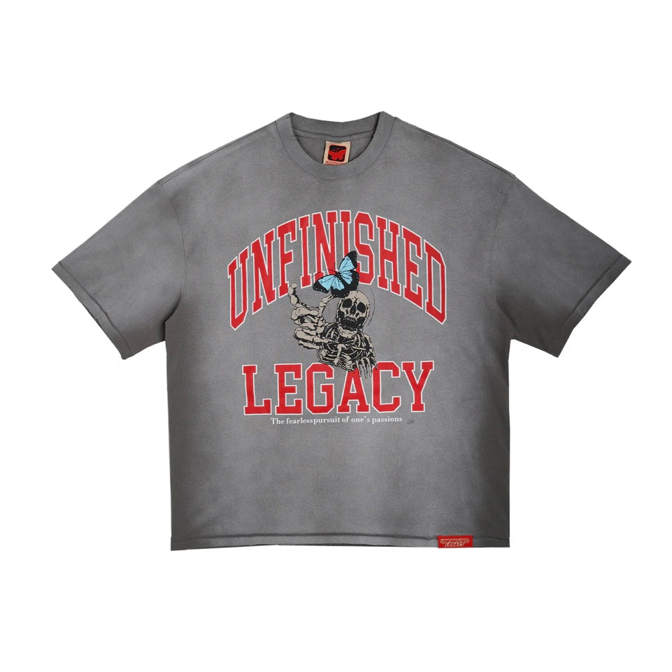 UNFINISHED LEGACY GREY UNIVERSITY TEE