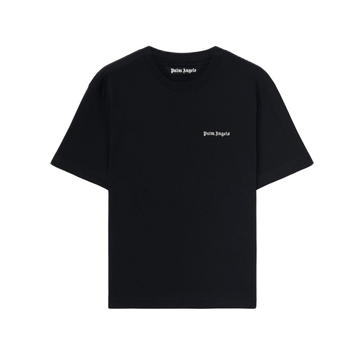 PALM ANGELS EMBROIDERY BLACK TEE