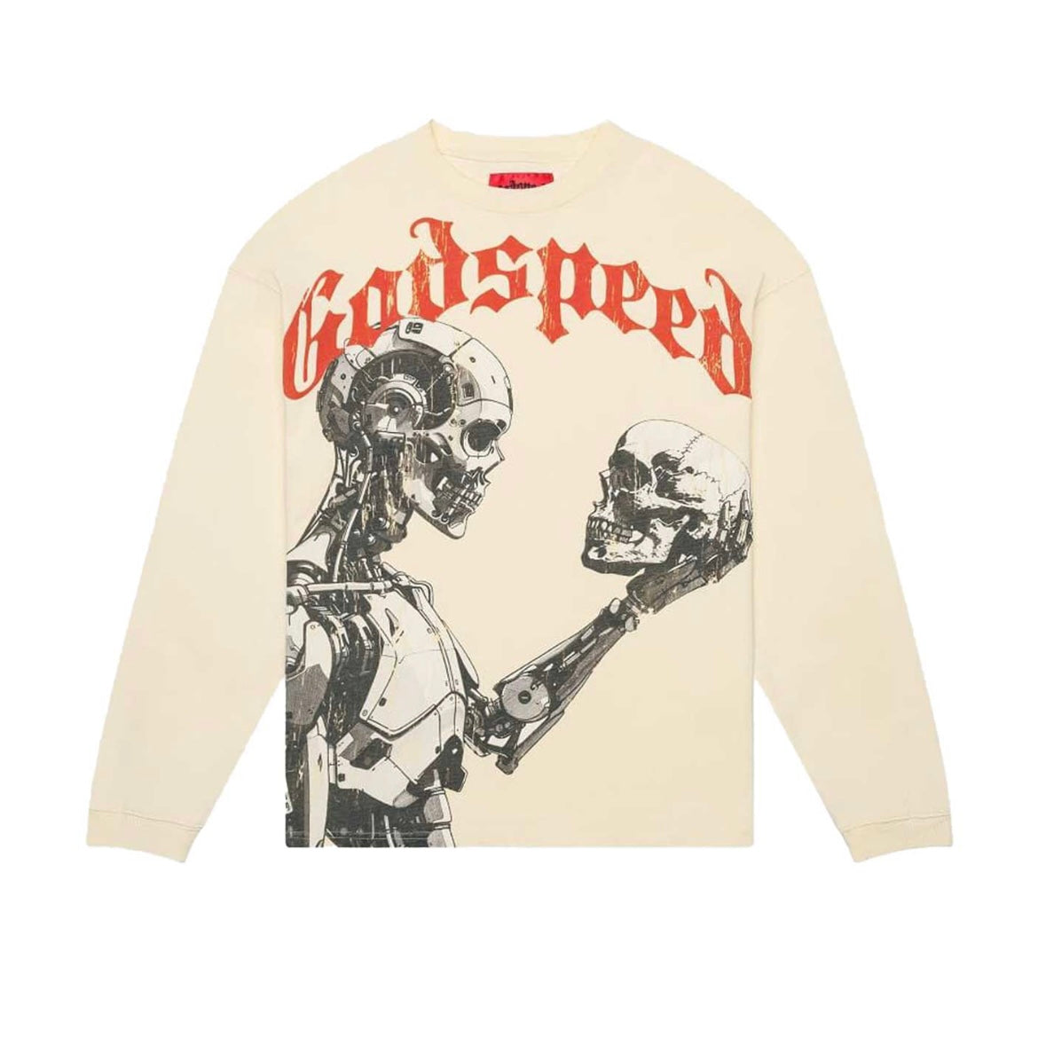 GODSPEED HUMAN VS AI III L/S TEE BONE