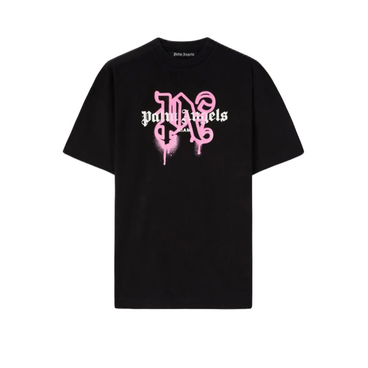 PALM ANGELS MONOGRAM SPRAY CITY T-SHIRT MIAMI