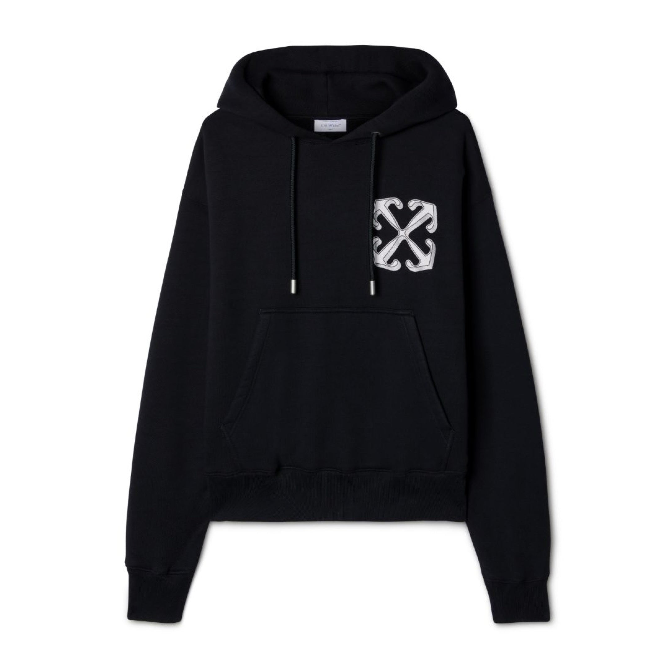 OFF WHITE DRAGON SKATE HOODIE BLACK