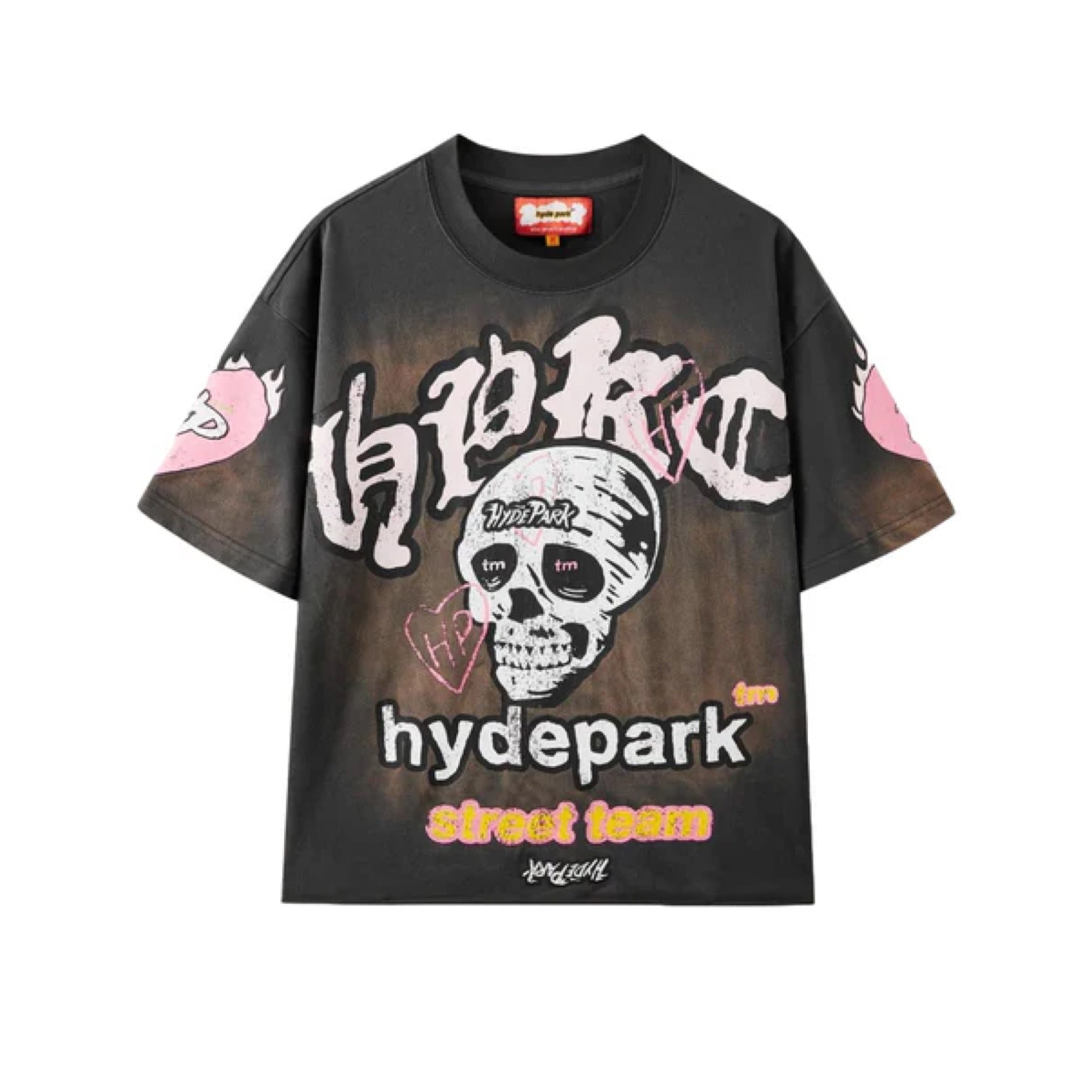 HYDE PARK STREET TEAM CREW TEE BUBBLE GUM