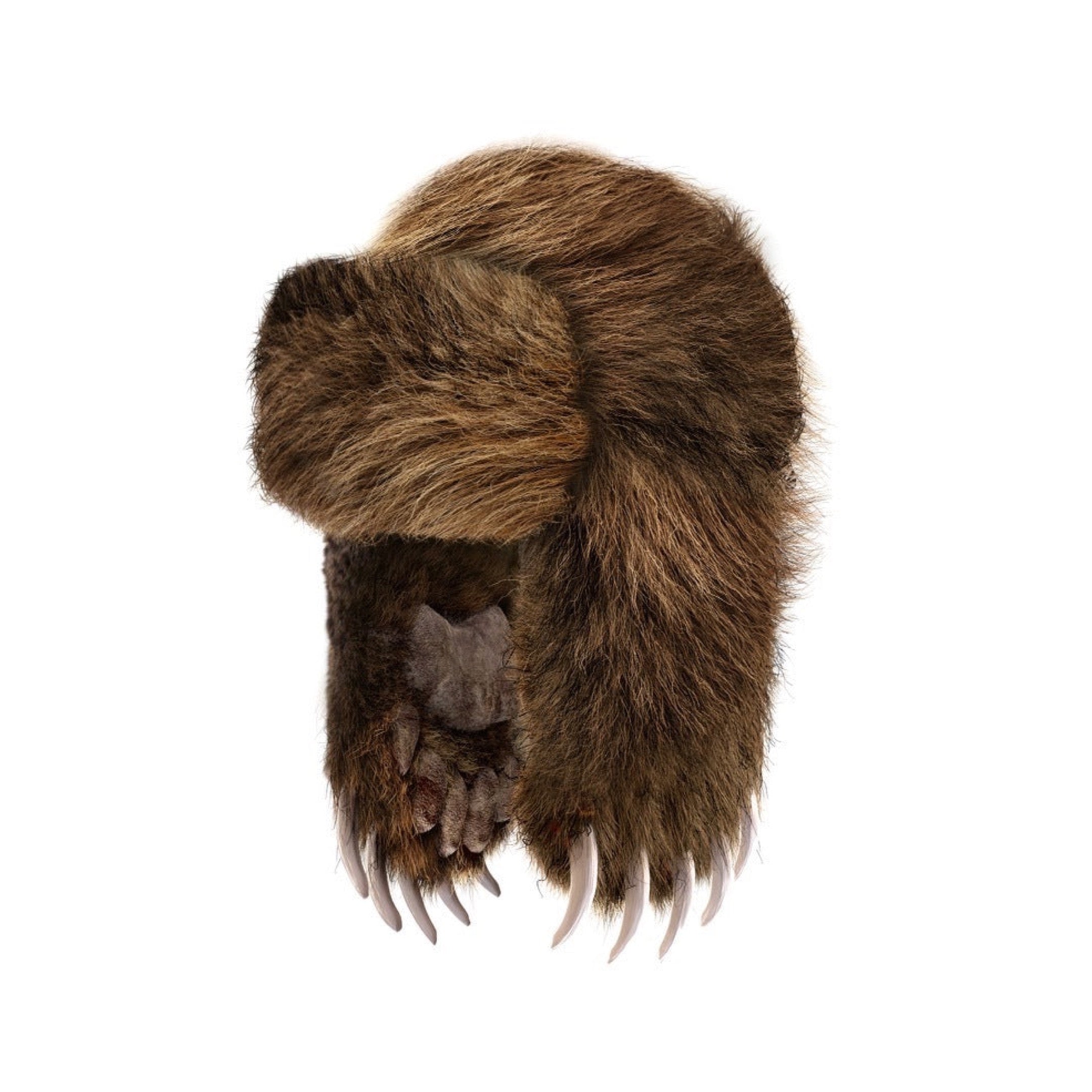 BRAVEST STUDIOS BEAR CLAW HAT BROWN