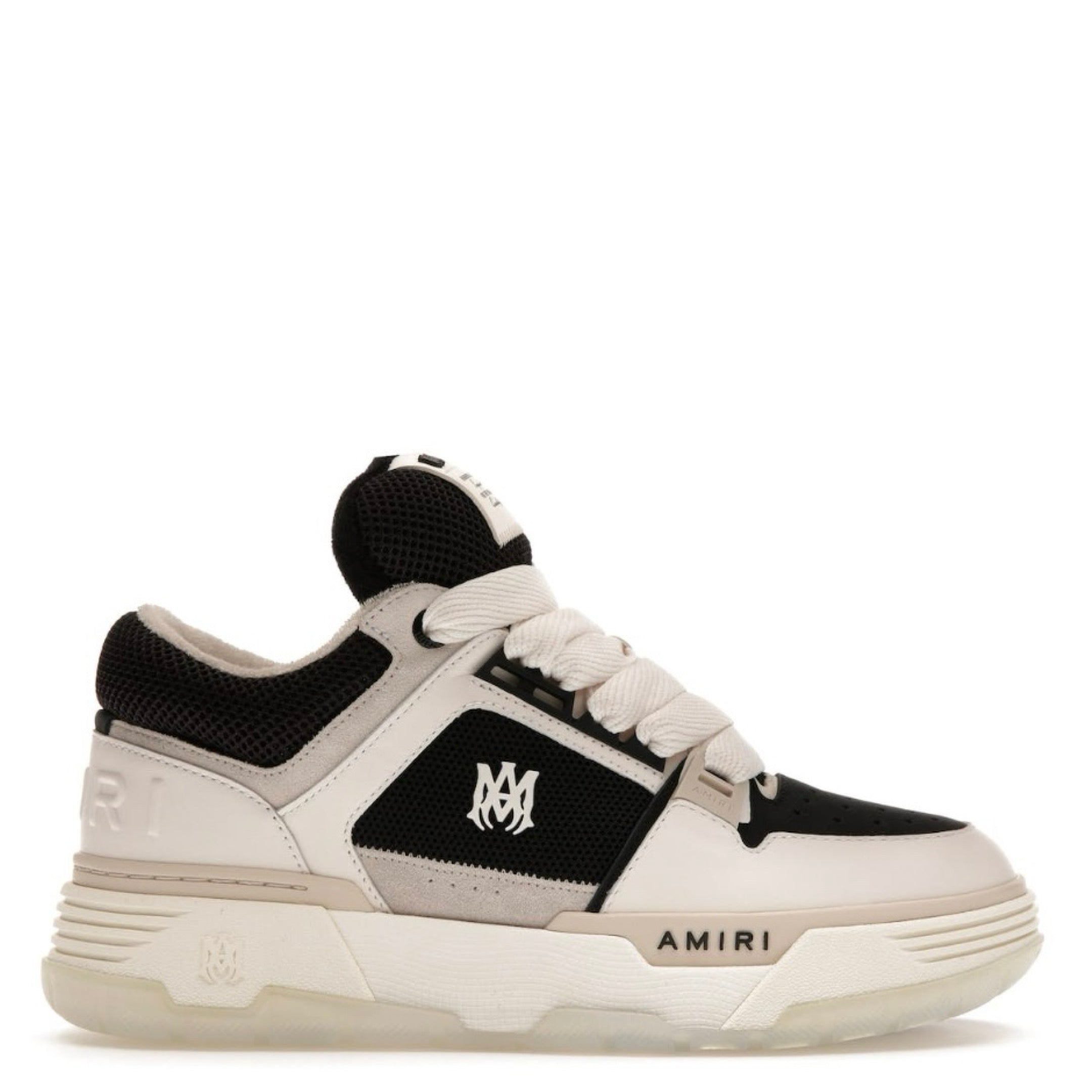 AMIRI Leather MA-1 Sneakers WHITE/BLACK