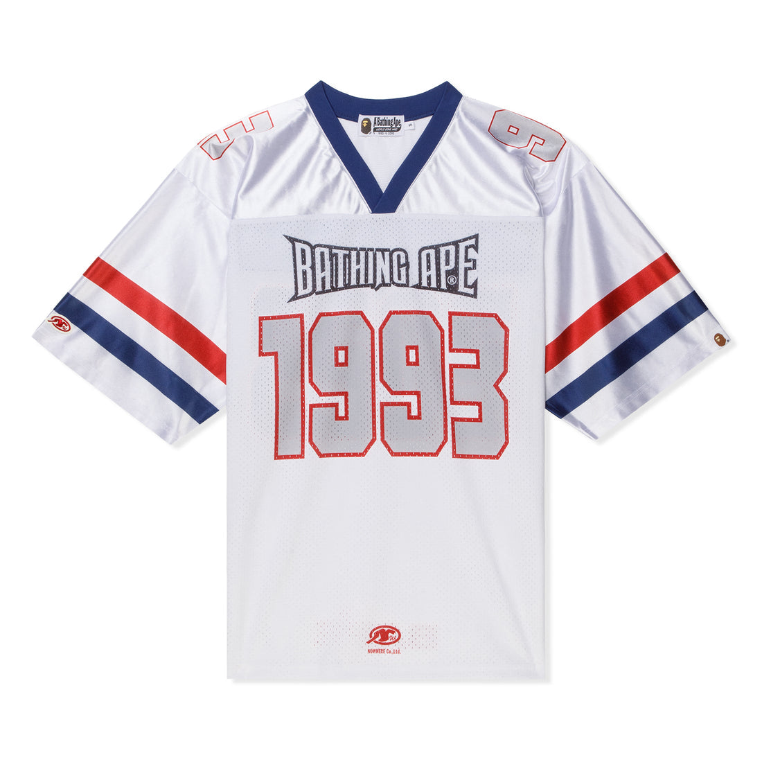 Bape A Bathing Ape Football Jersey (WHITE)