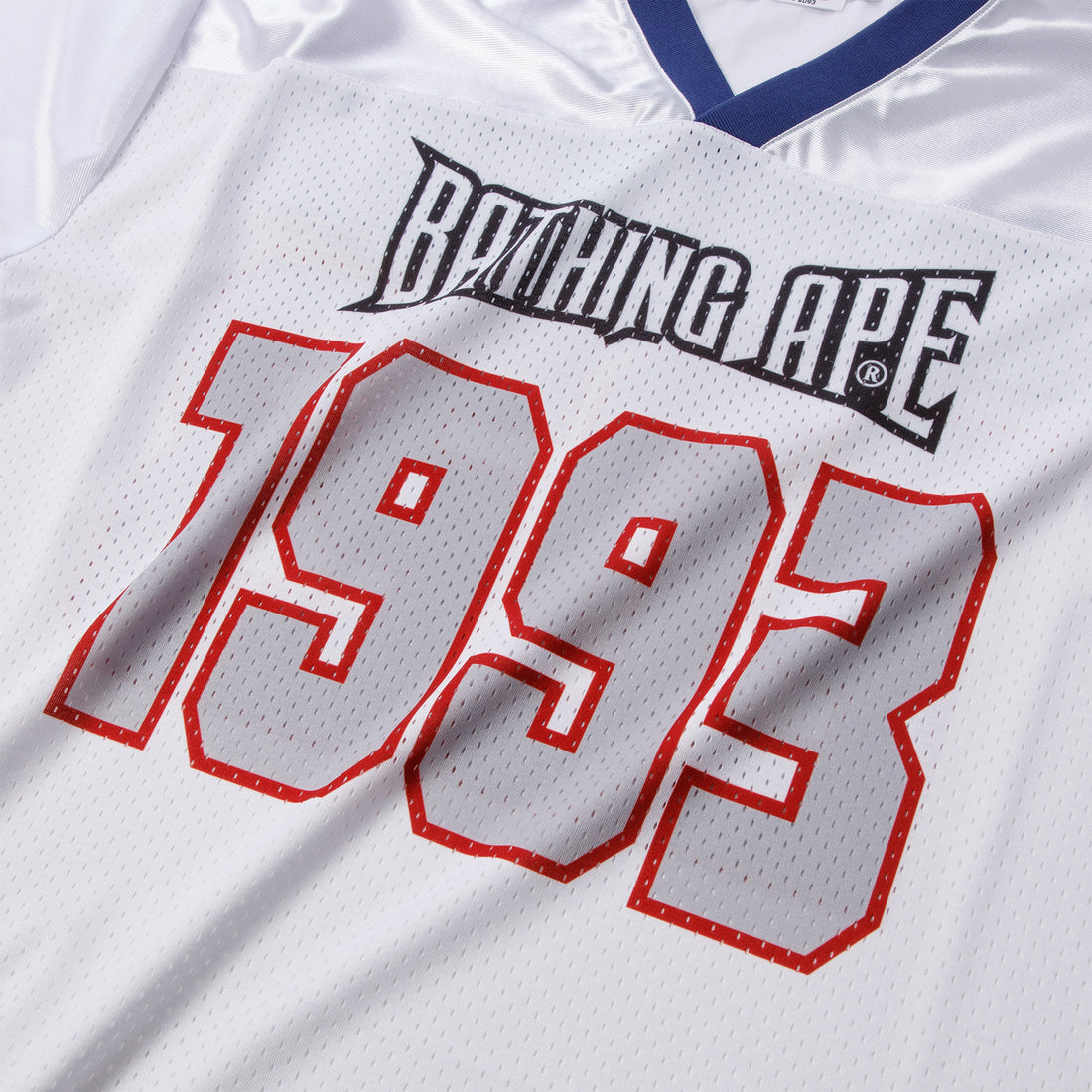 Bape A Bathing Ape Football Jersey (WHITE)