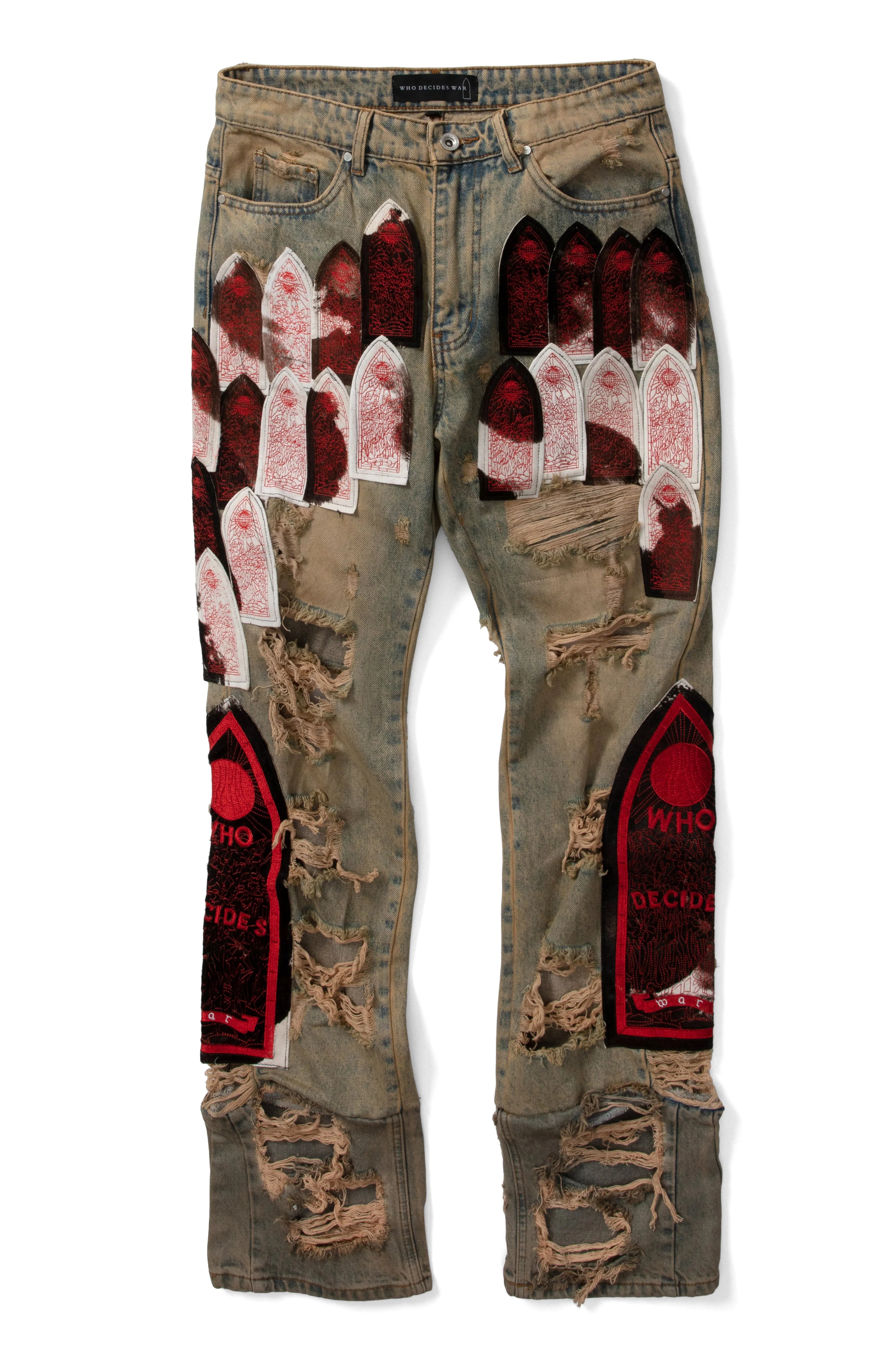 WHO DECIDES WAR Sangre Patch Denim