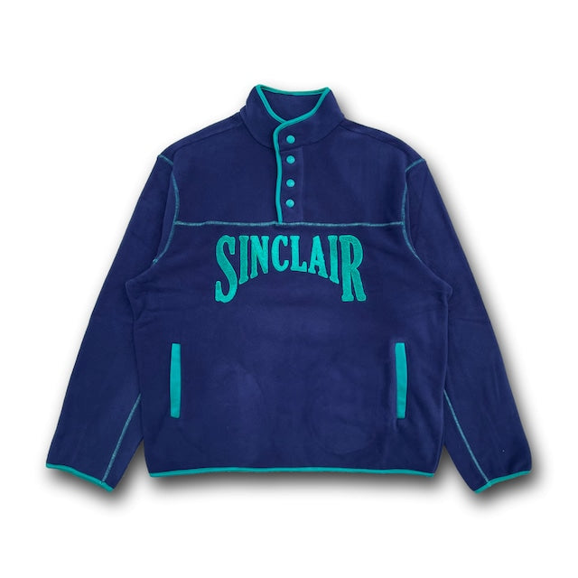 SINCLAIR POLAR FLEECE BUTTON UP BLUE TURQUOISE