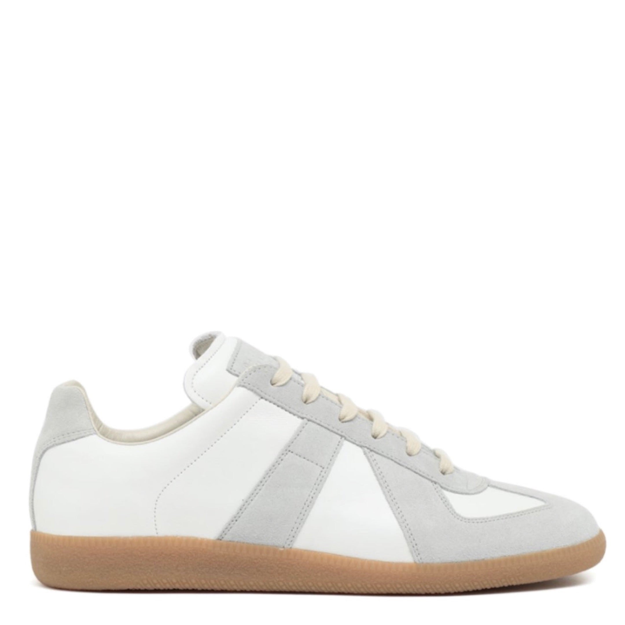 MAISON MARGIELA Replica White and Grey with Brown Gum Sneakers