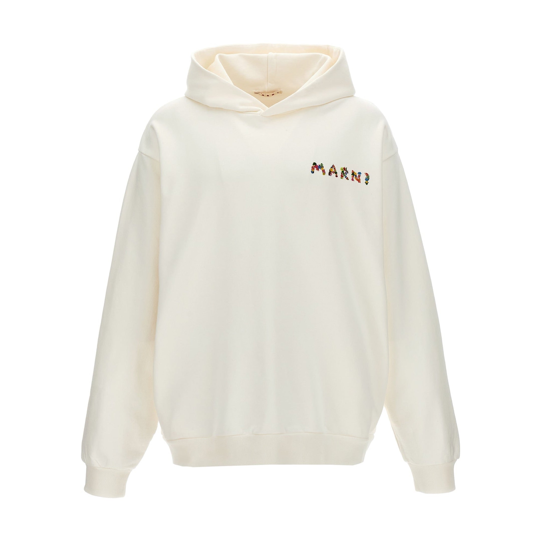 MARNU COLLAGE BOUQUET SWEATSHIRT WHITE (Oversized)