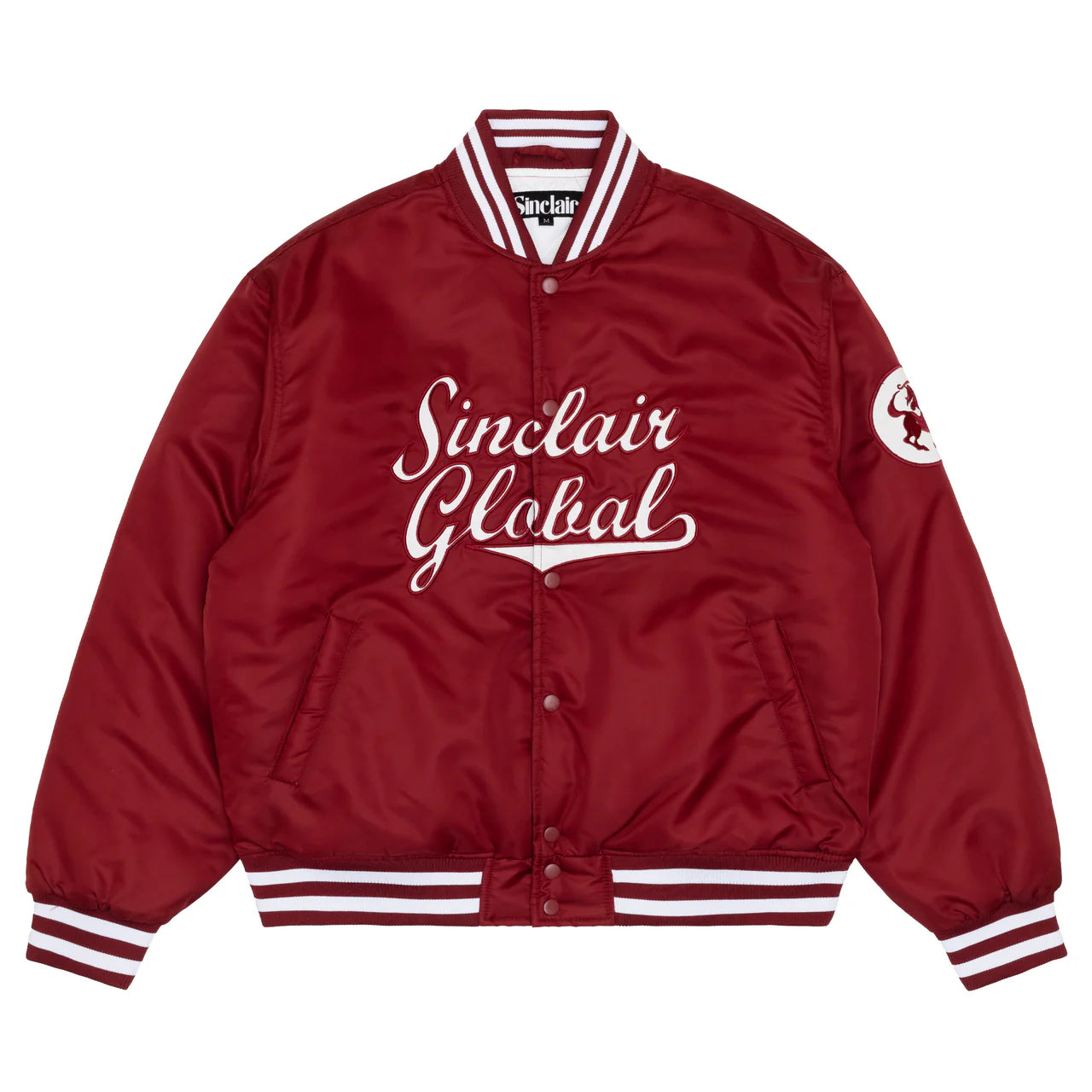 SINCLAIR SCRIPT SATIN JACKET