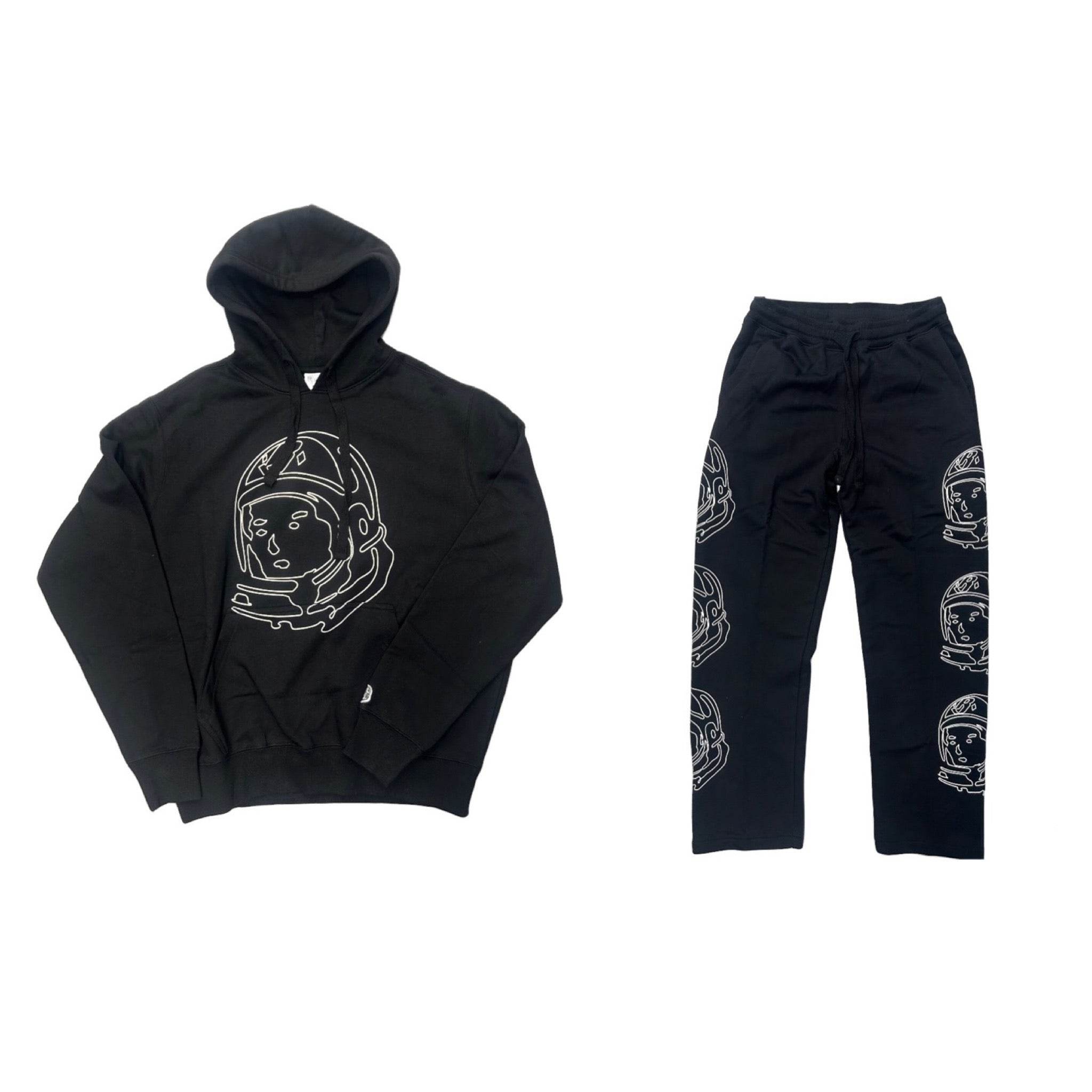 BILLIONAIRE BOYS CLUB BB LINE HELMET HOODIE BLACK SET