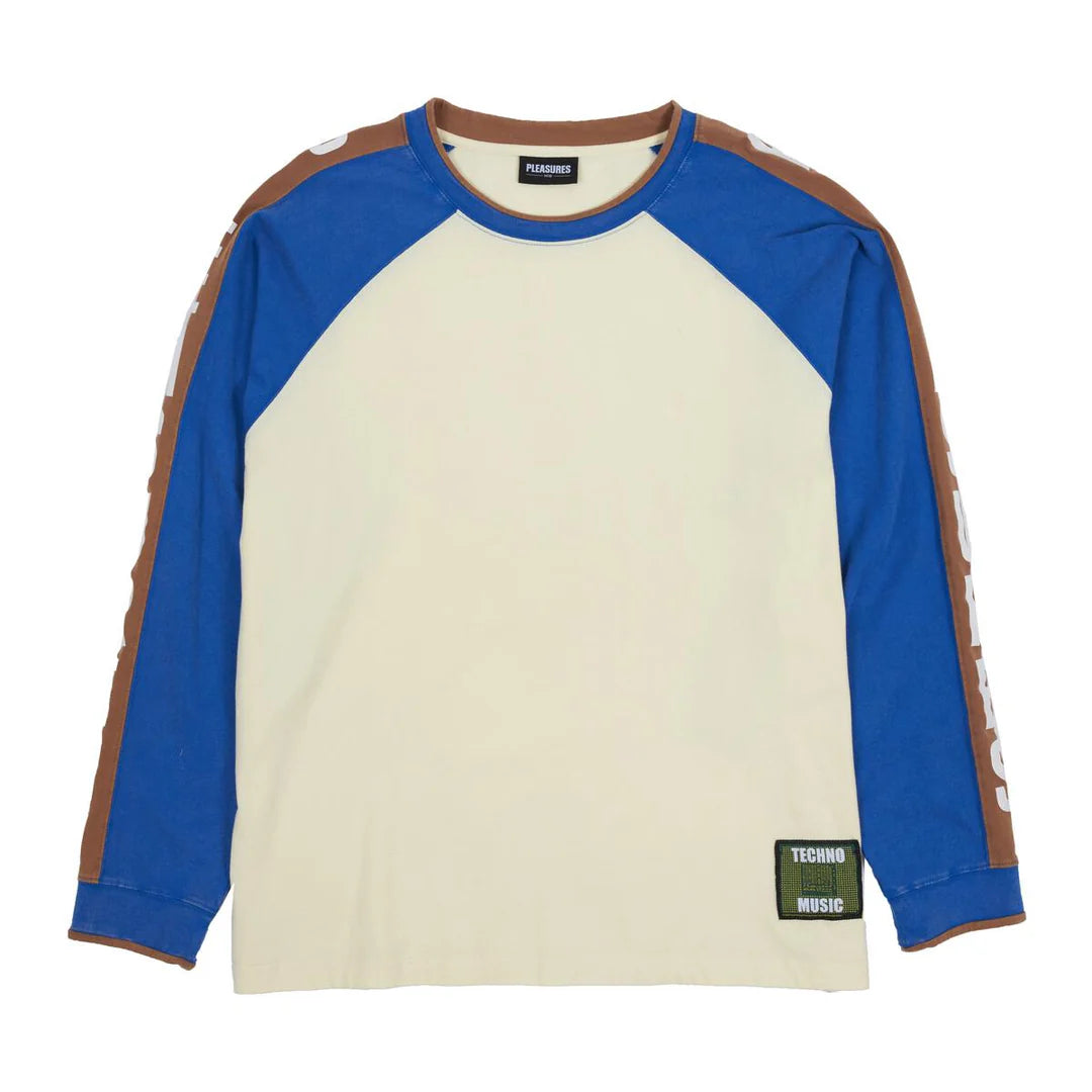 PLEASURES TECHNO RAGLAN LONG SLEEVE OFF WHITE