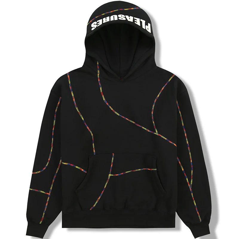 PLEASURES VEIN HOODIE BLACK