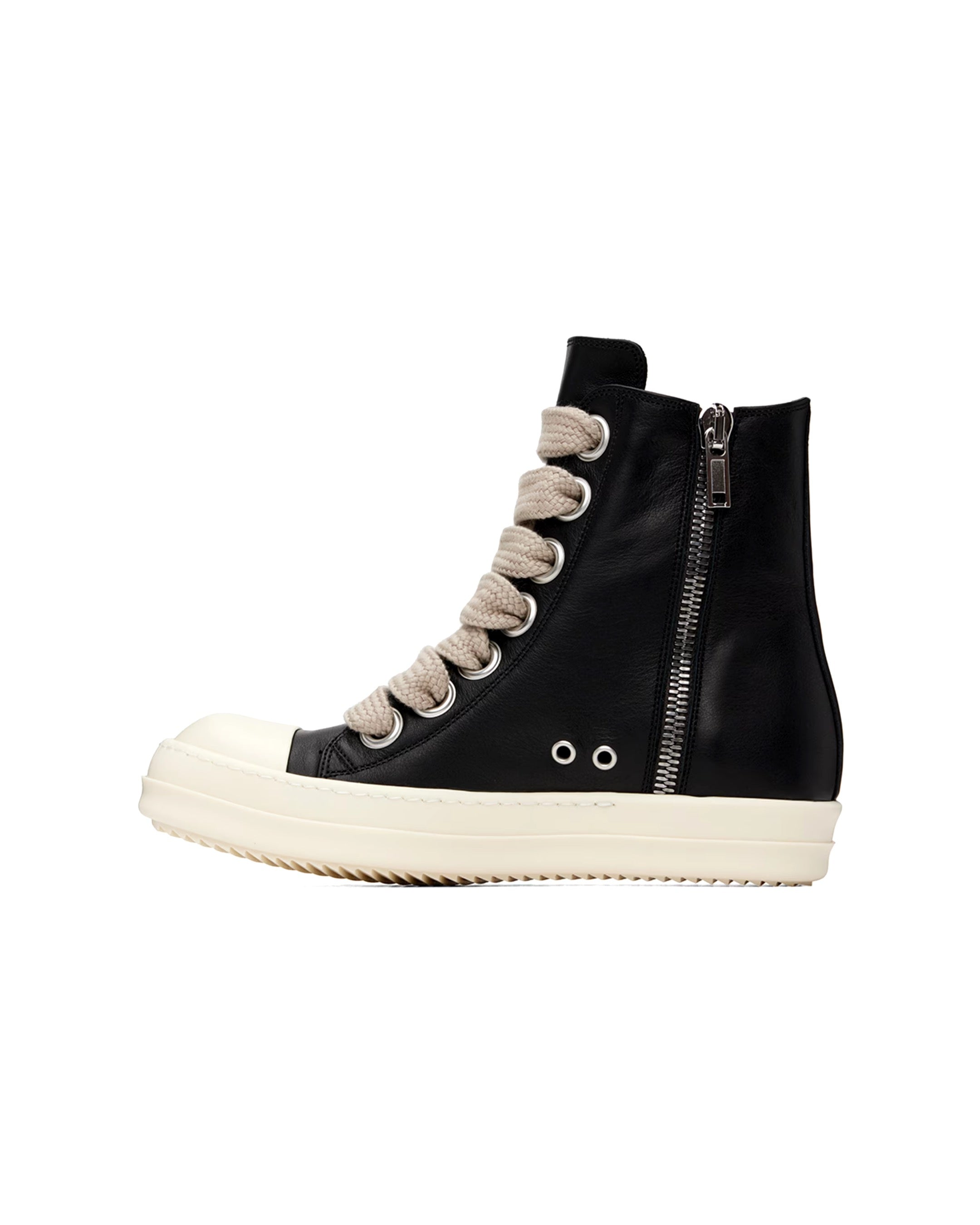 RICK OWENS Black Porterville Jumbo Laced Sneakers