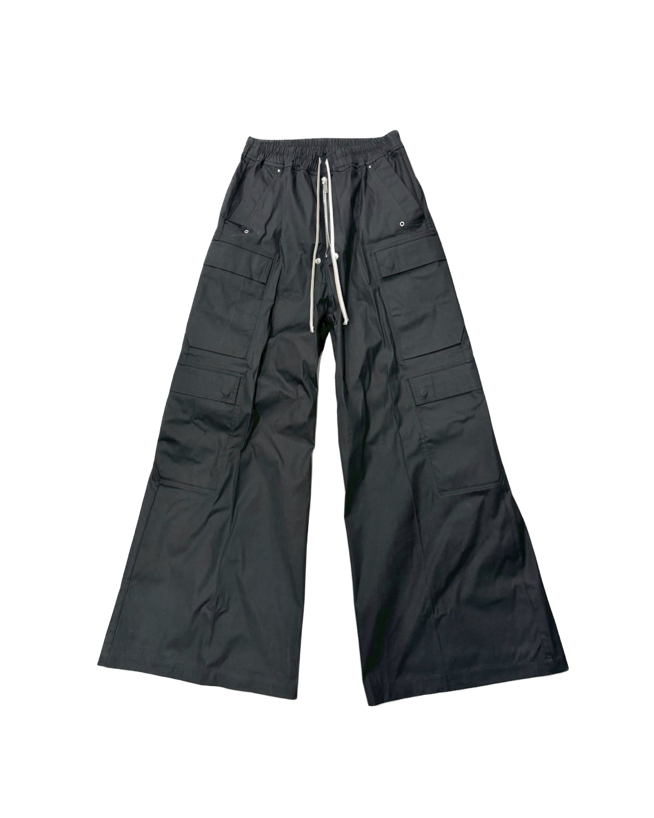 RICK OWEN Black Jumbo Bela Cargo Pants