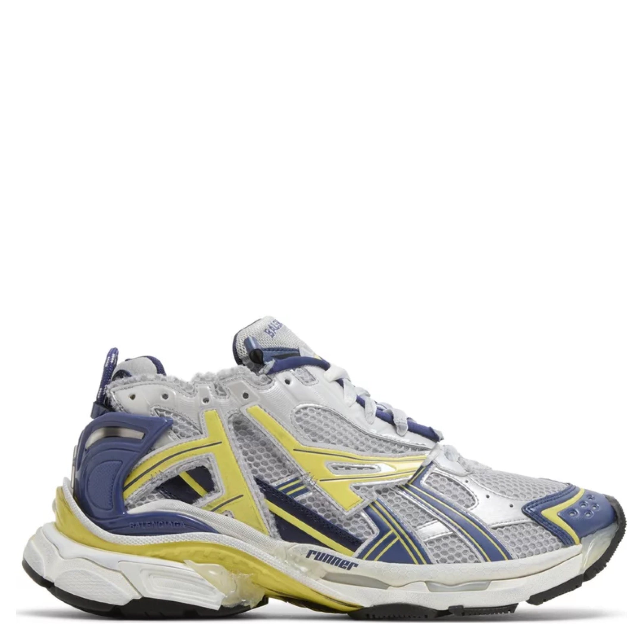 BALENCIAGA RUNNER SNEAKER BLUE YELLOW SILVER