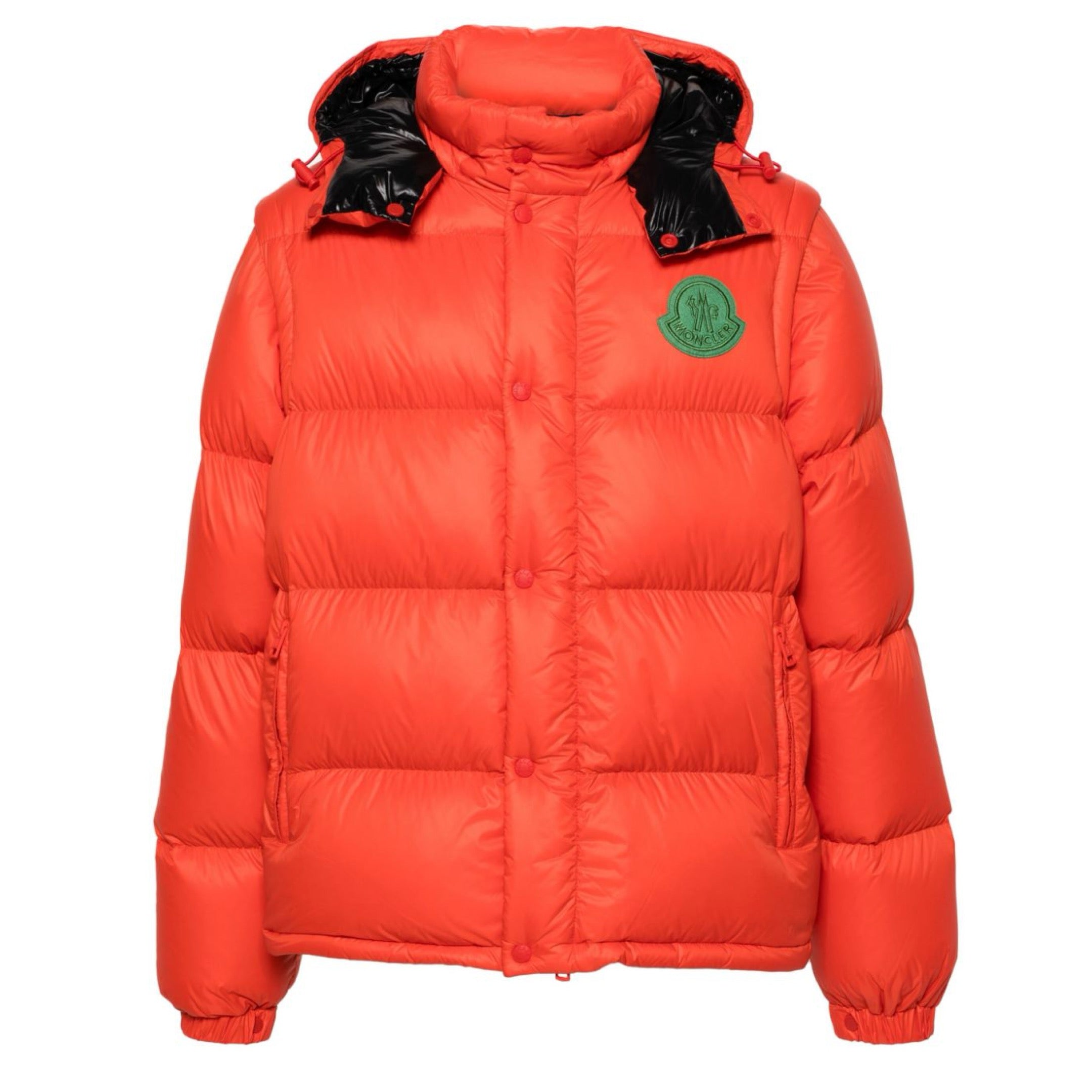 MONCLER CYCLONE SHORT DOWN JACKET ORANGE