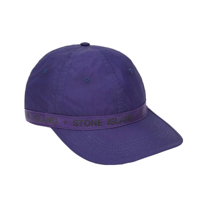 STONE ISLAND 998E6 NYLON CUPRO HAT ROYAL BLUE